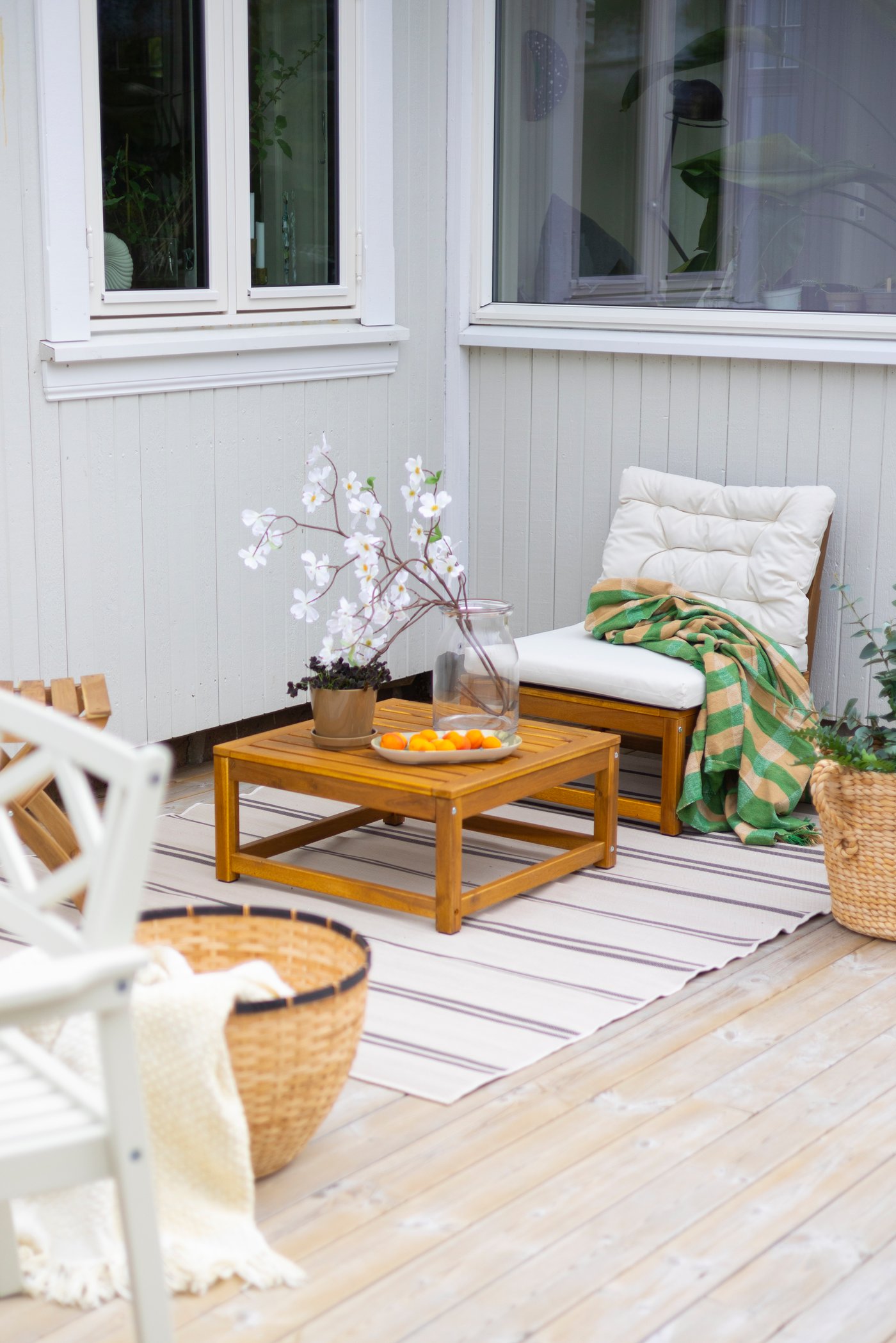 Siège d’extérieur NÄMMARÖ pour canapé modulaire, teinté brun clair