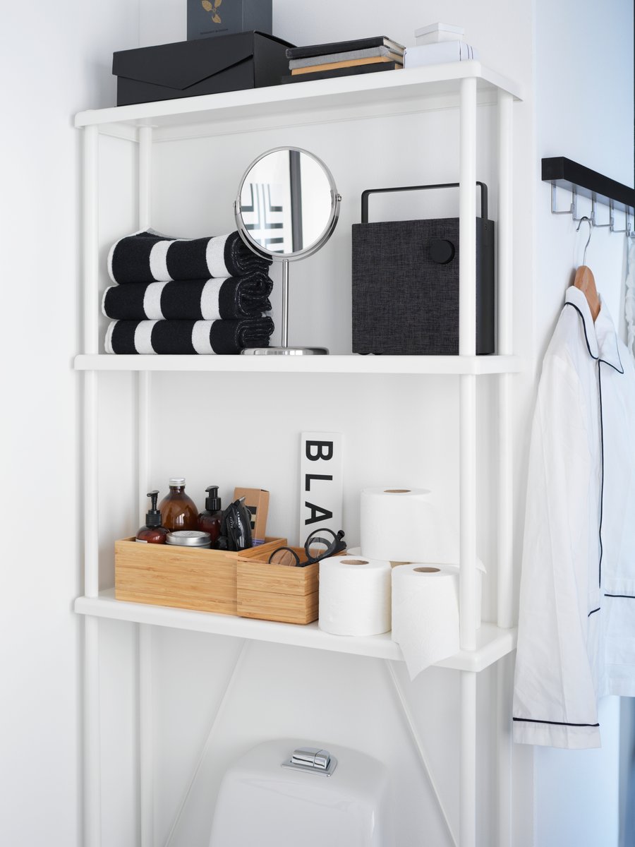 Bathroom essentials within arms reach - IKEA