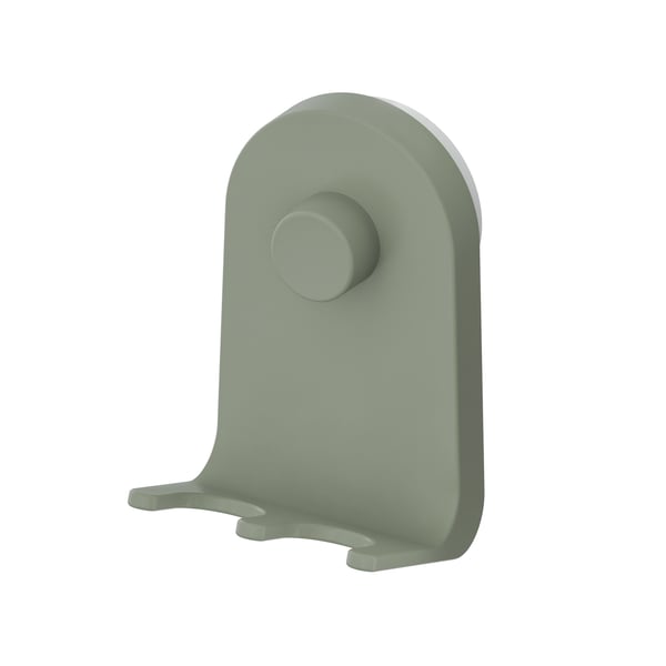 A grey-green ÖBONÄS triple hook with suction cup
