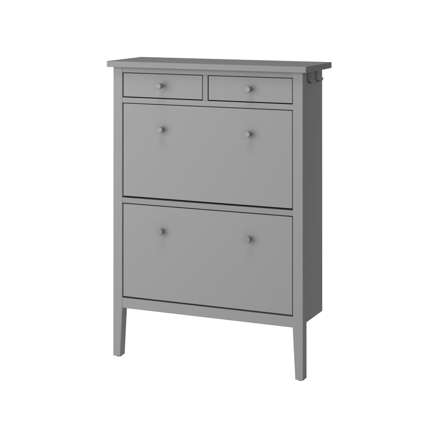 IKEA GULLABERG skoskåp 2 fack, grå, 88x30x122 cm