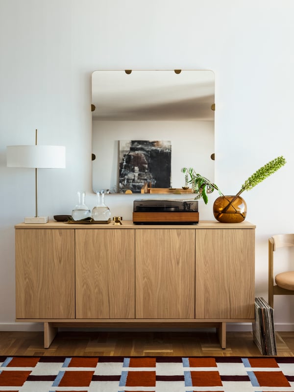 IKEA STOCKHOLM 2025 sideboard in the dining room