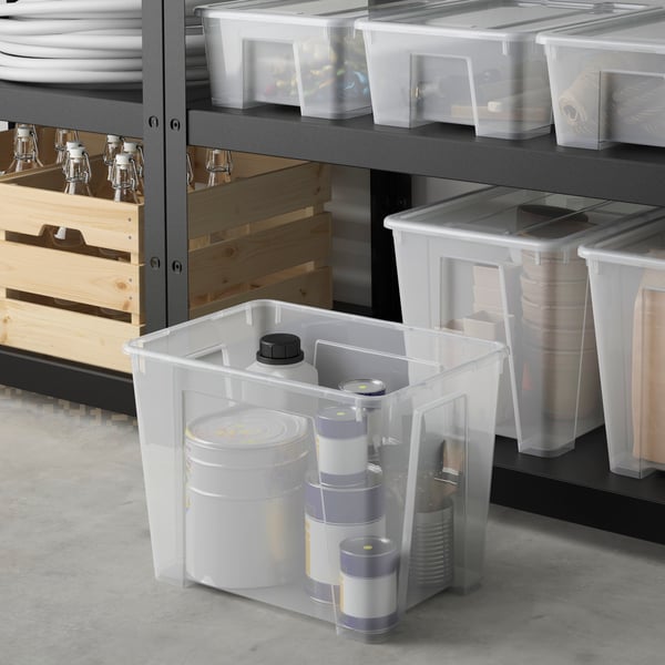 SAMLA box 39x28x28 cm/22 l transparent