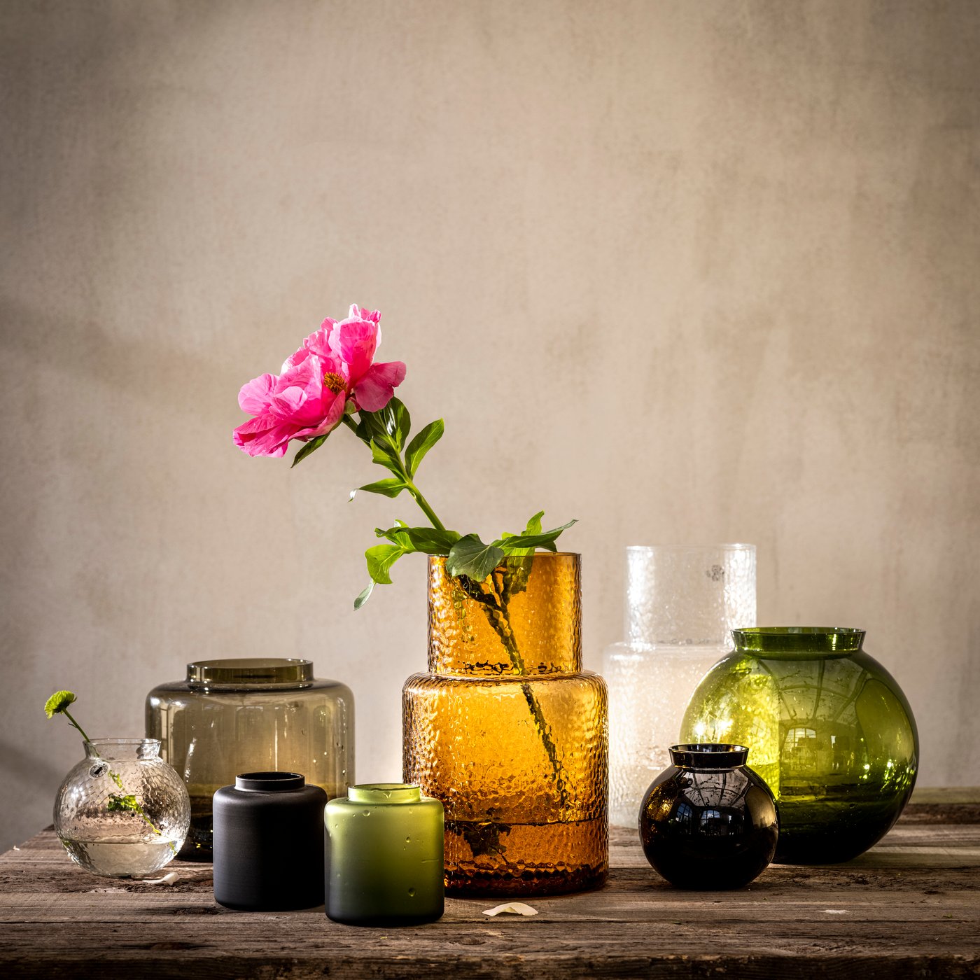 A patterned/brown KONSTFULL vase