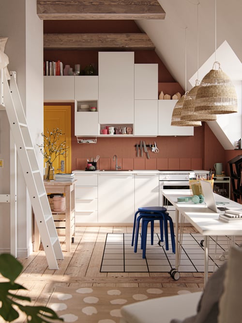 A fun, youthful kitchen in a multifunctional studio - IKEA