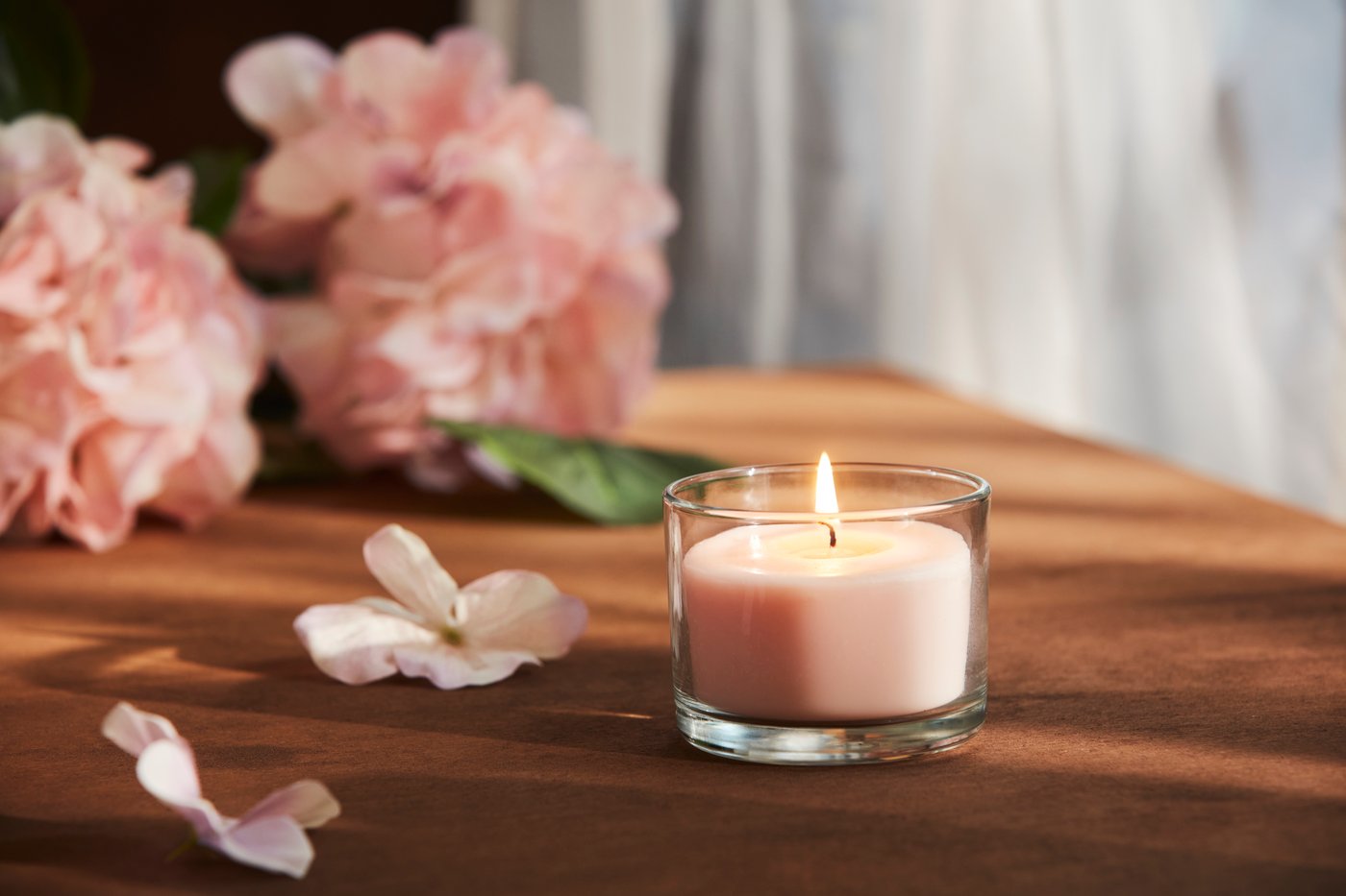 An in/outdoor Hydrangea/light pink SMYCKA artificial flower