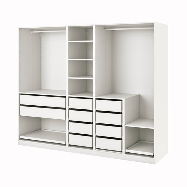 A white PAX wardrobe combination