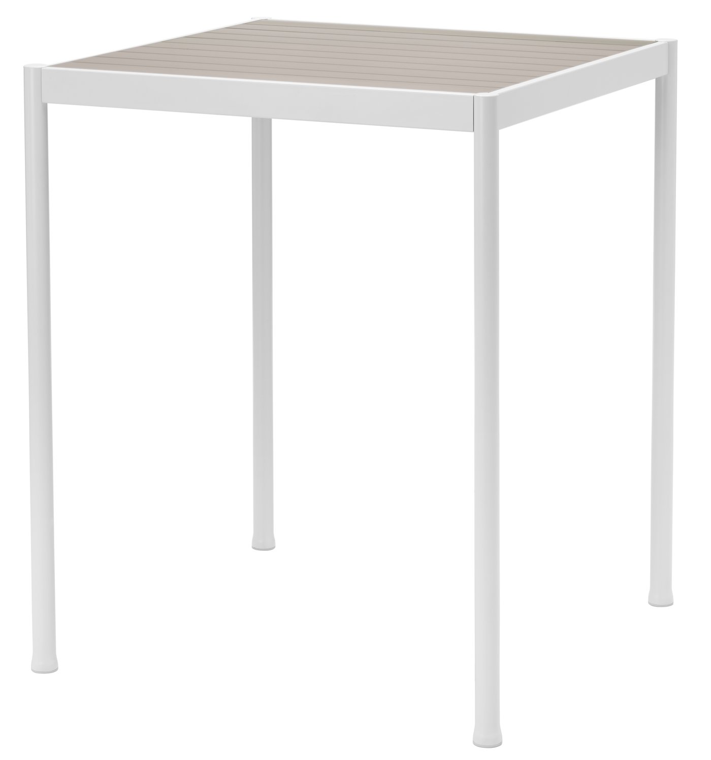 IKEA SEGERÖN barbord, utomhus, vit/beige, 89x89 cm