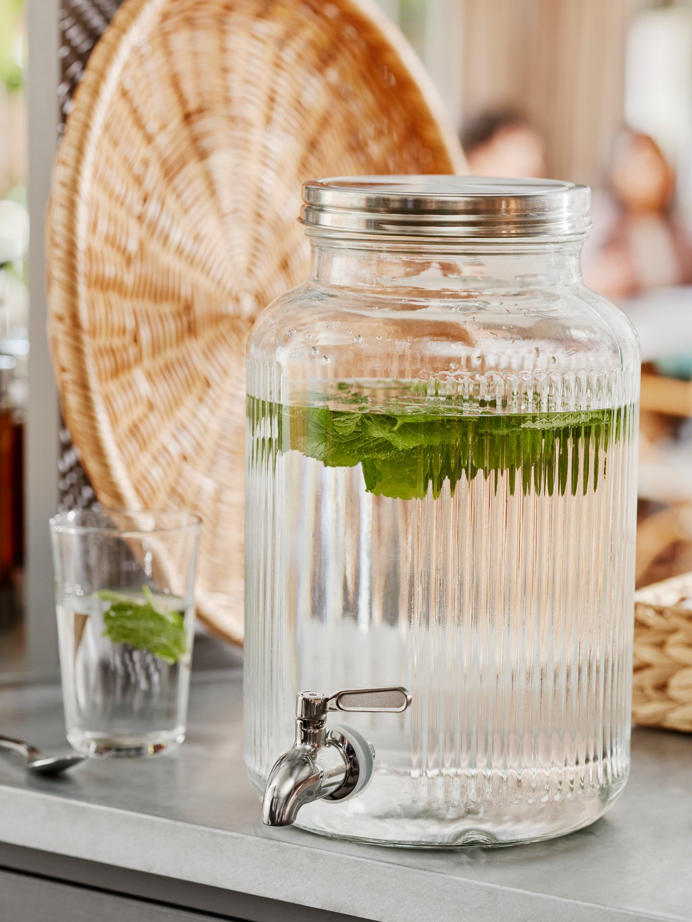 A VARDAGEN jar with tap