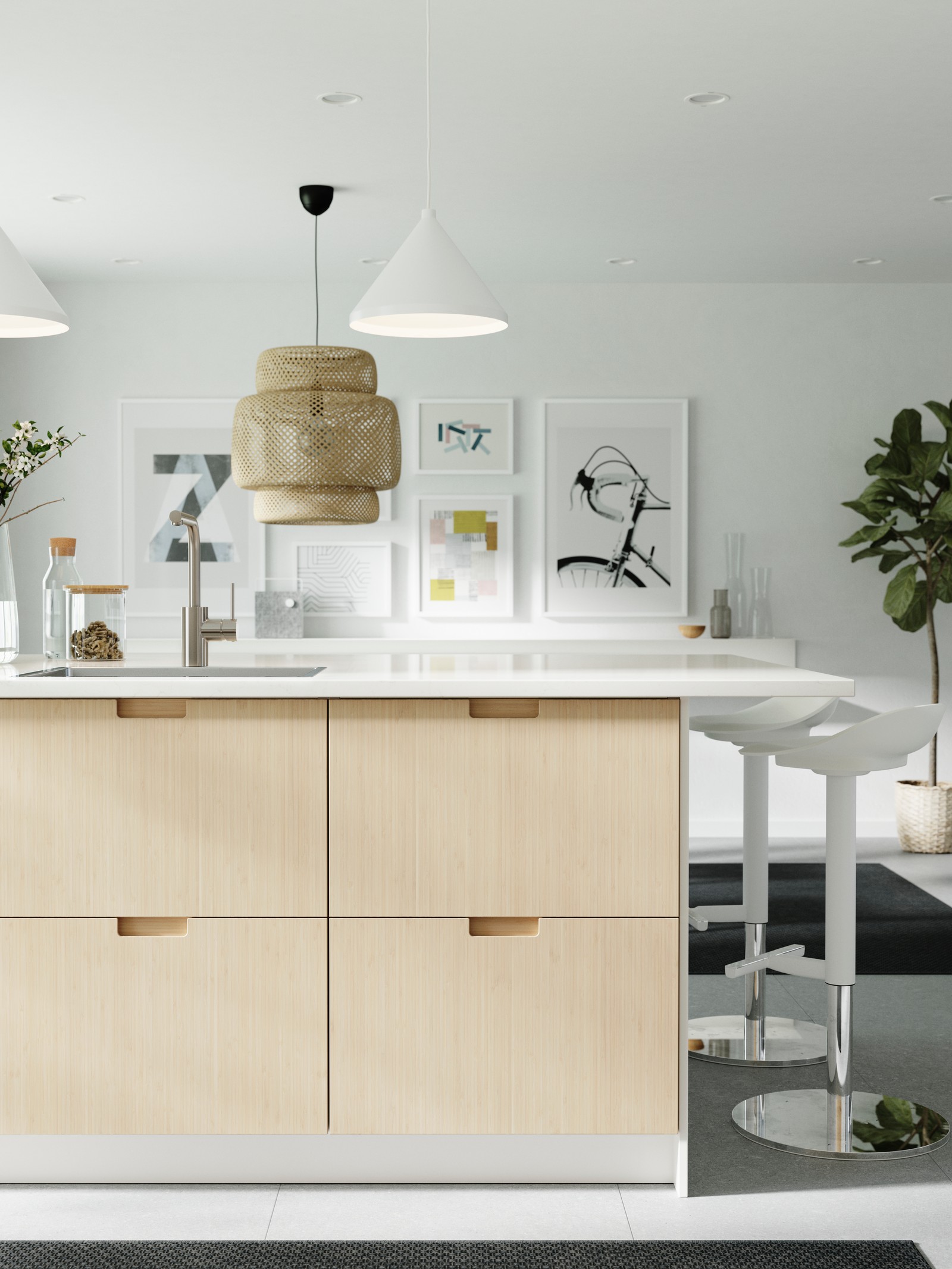 A Sustainable Kitchen With Bamboo Cabinets - IKEA CA
