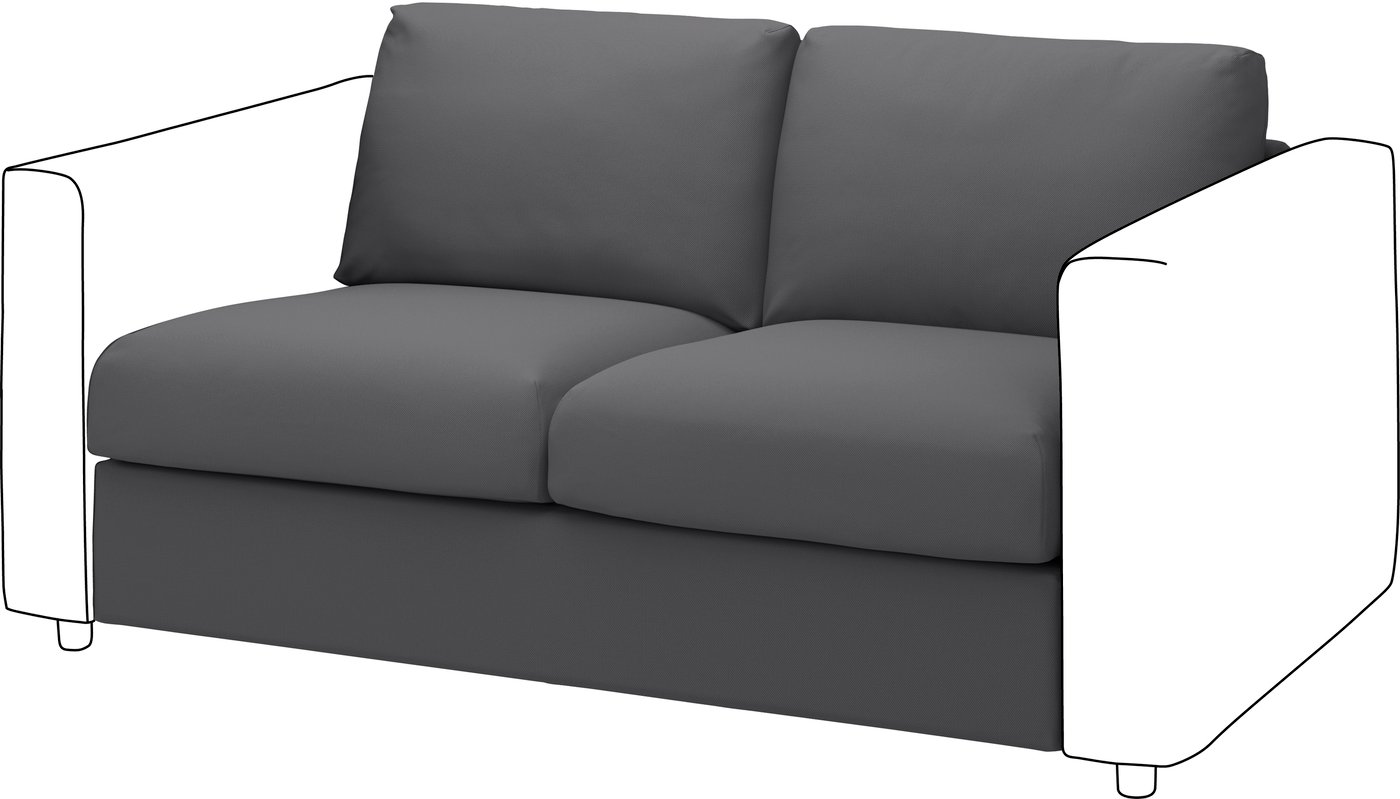 IKEA VIMLE 2-sits sektion, hallarp grå