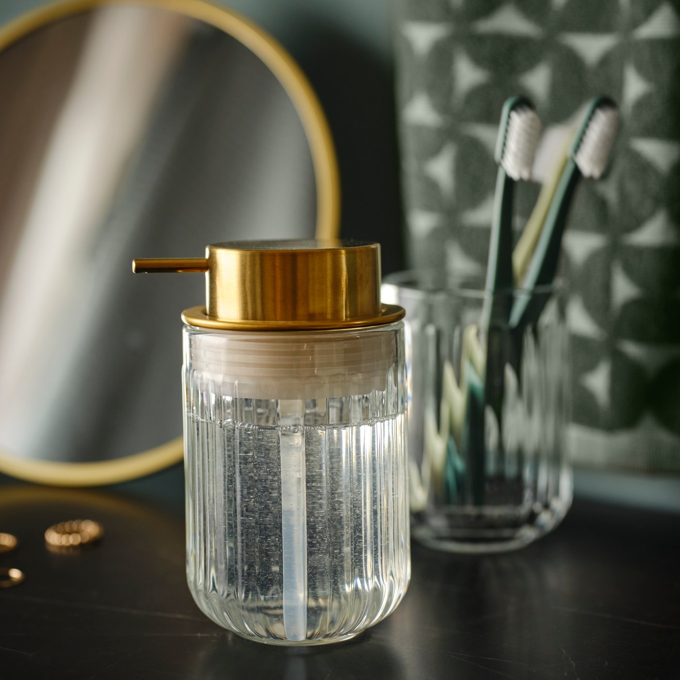 A SILVTJÄRN soap dispenser