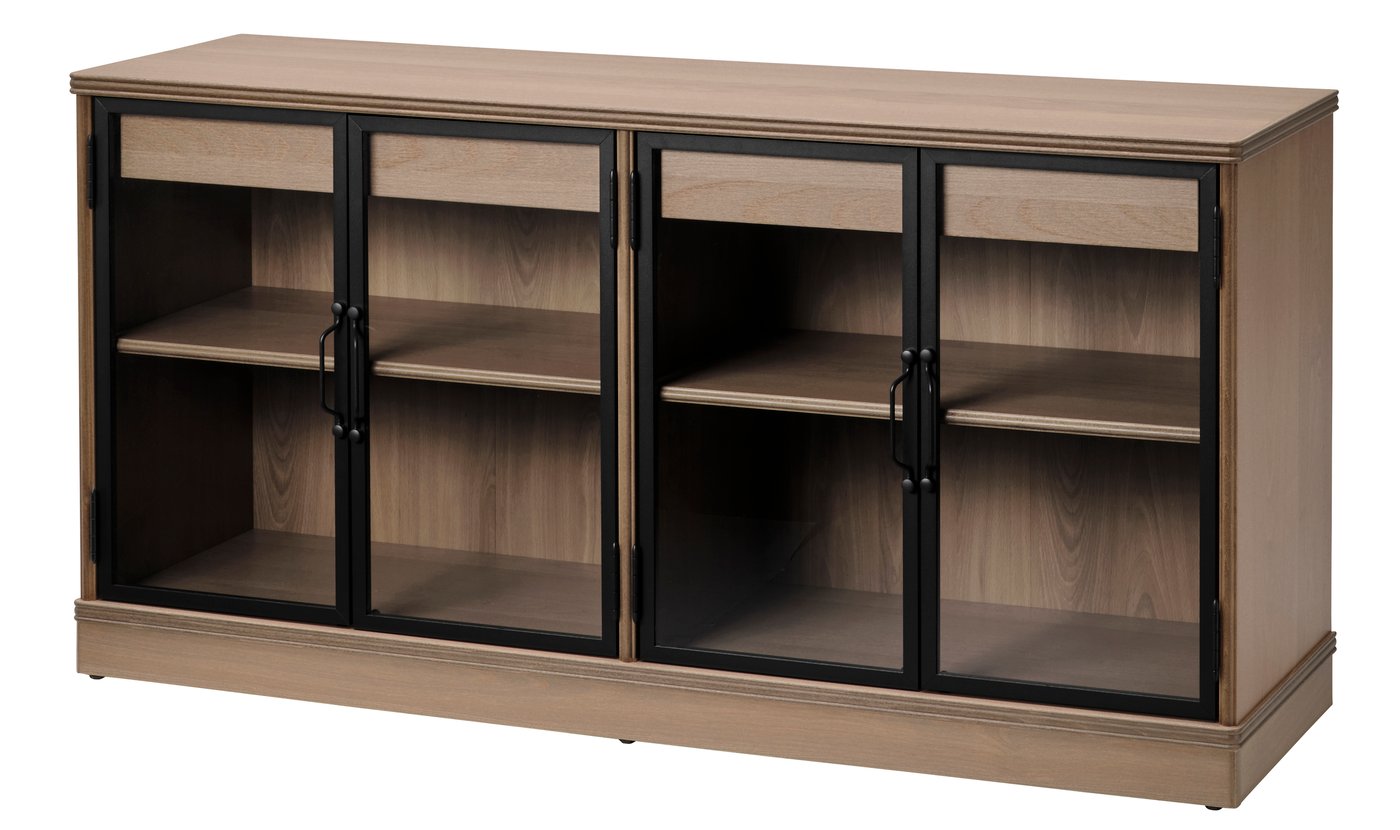 IKEA LANESUND sideboard, gråbrun, 161x47x81 cm