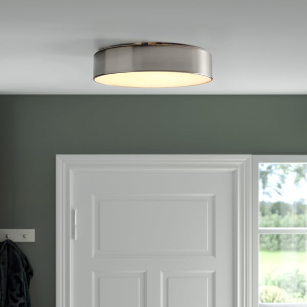 A nickel-plated VIRRMO LED ceiling lamp