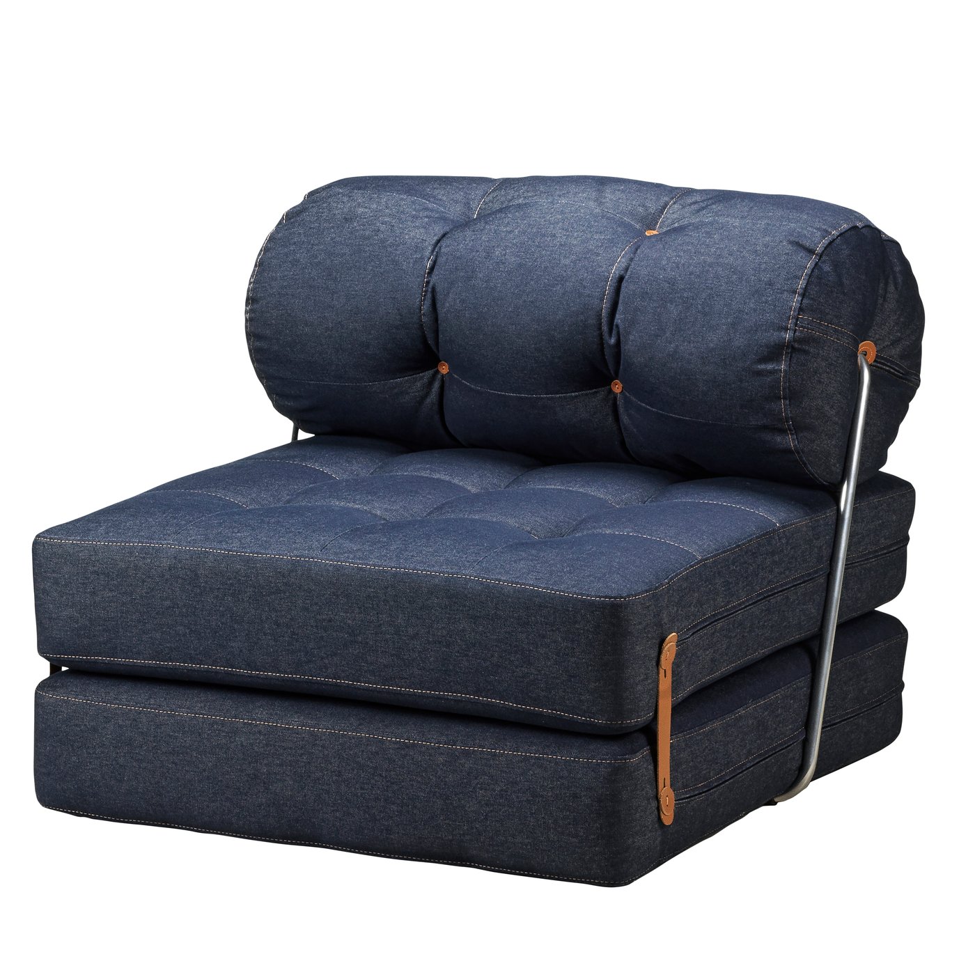 IKEA VÅRKUMLA bäddfåtölj, vansta blå