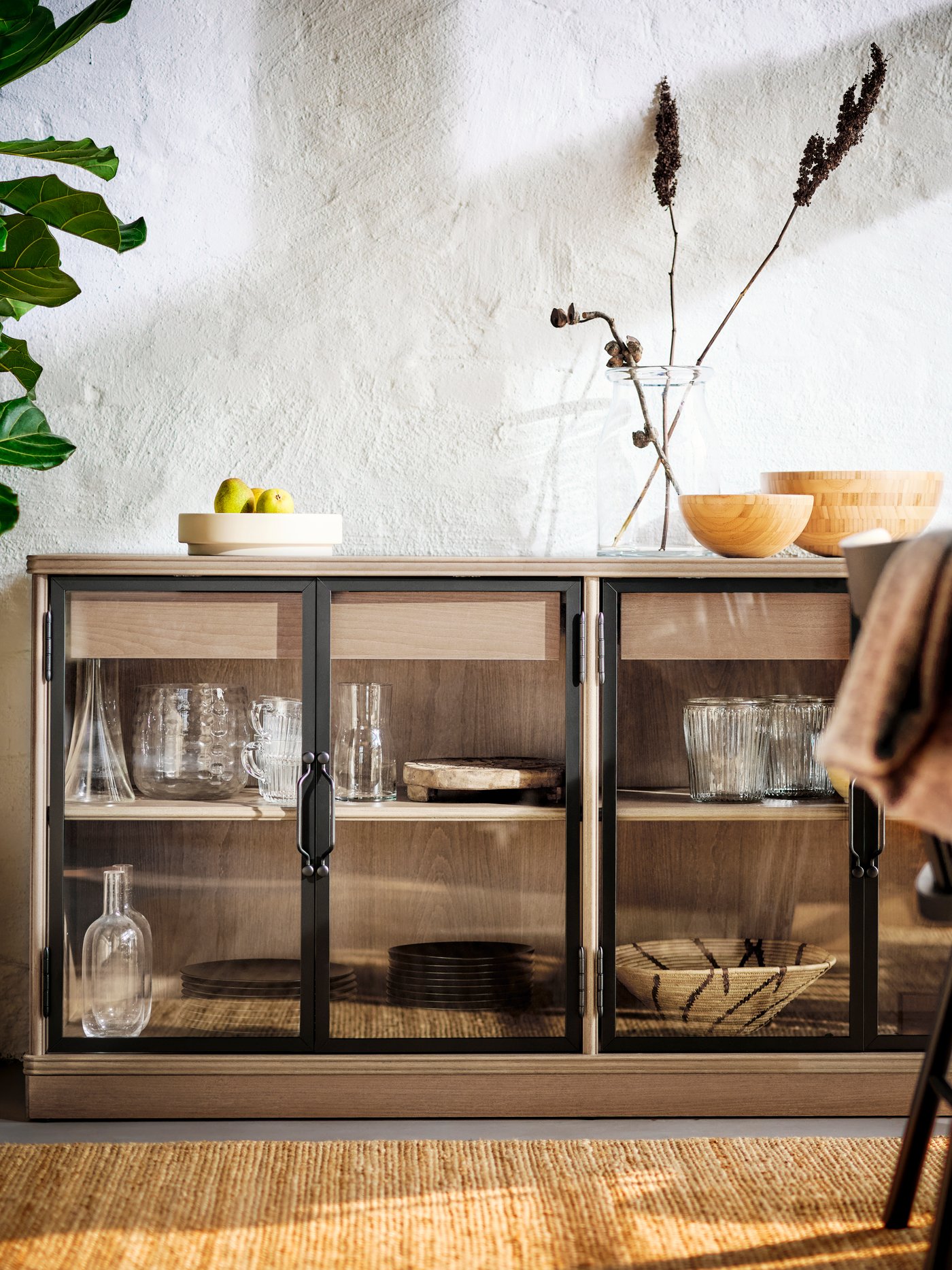 A grey-brown LANESUND sideboard