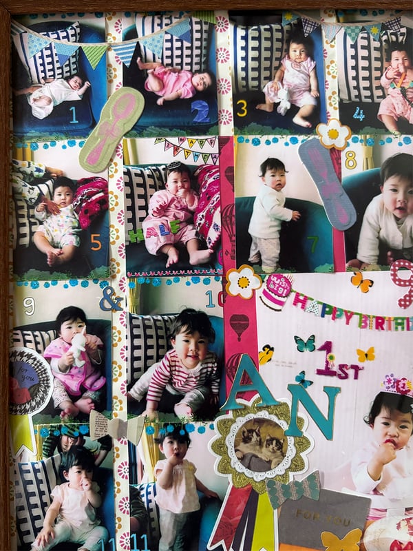 子どもの成長記録の写真