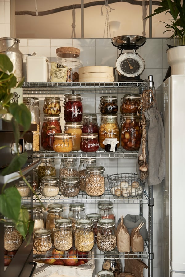 An ash veneer MALLGRODA box with lid in the kitchen