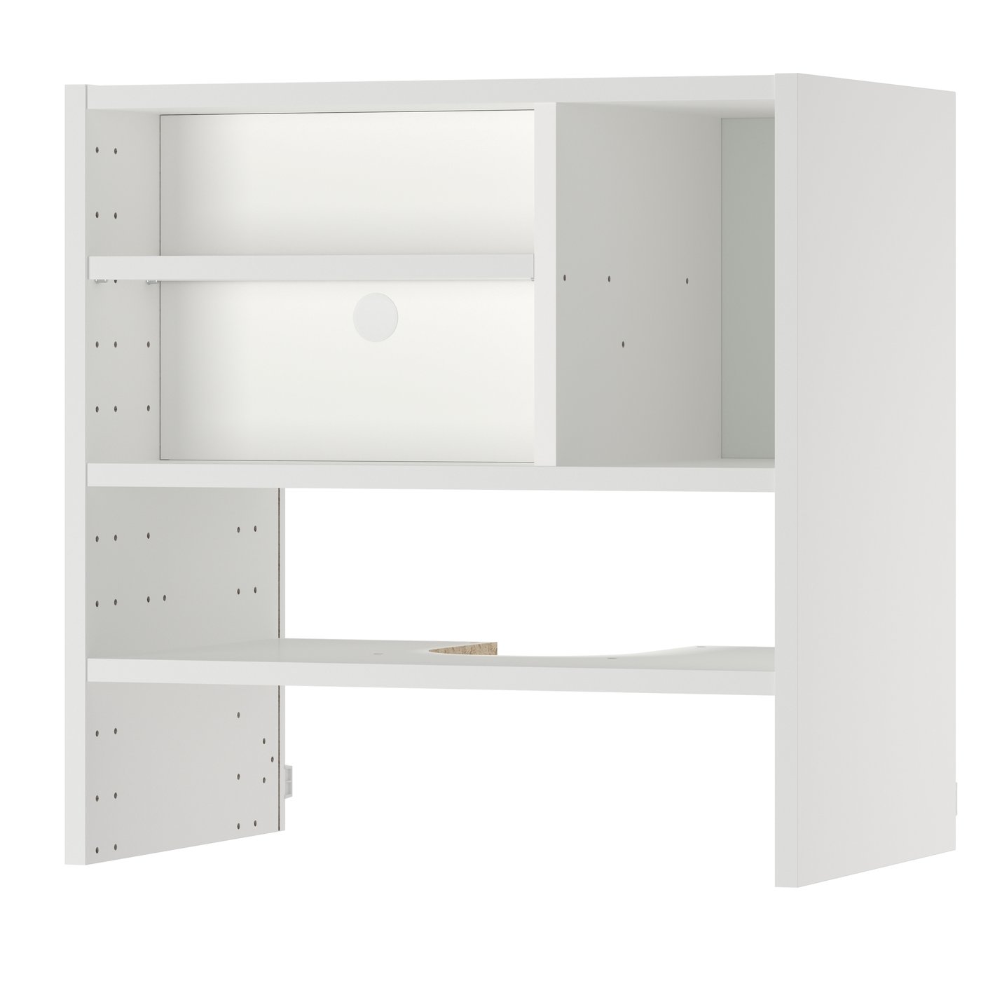 IKEA METOD väggskåp f inb köksfläkt, vit, 60x37x60 cm