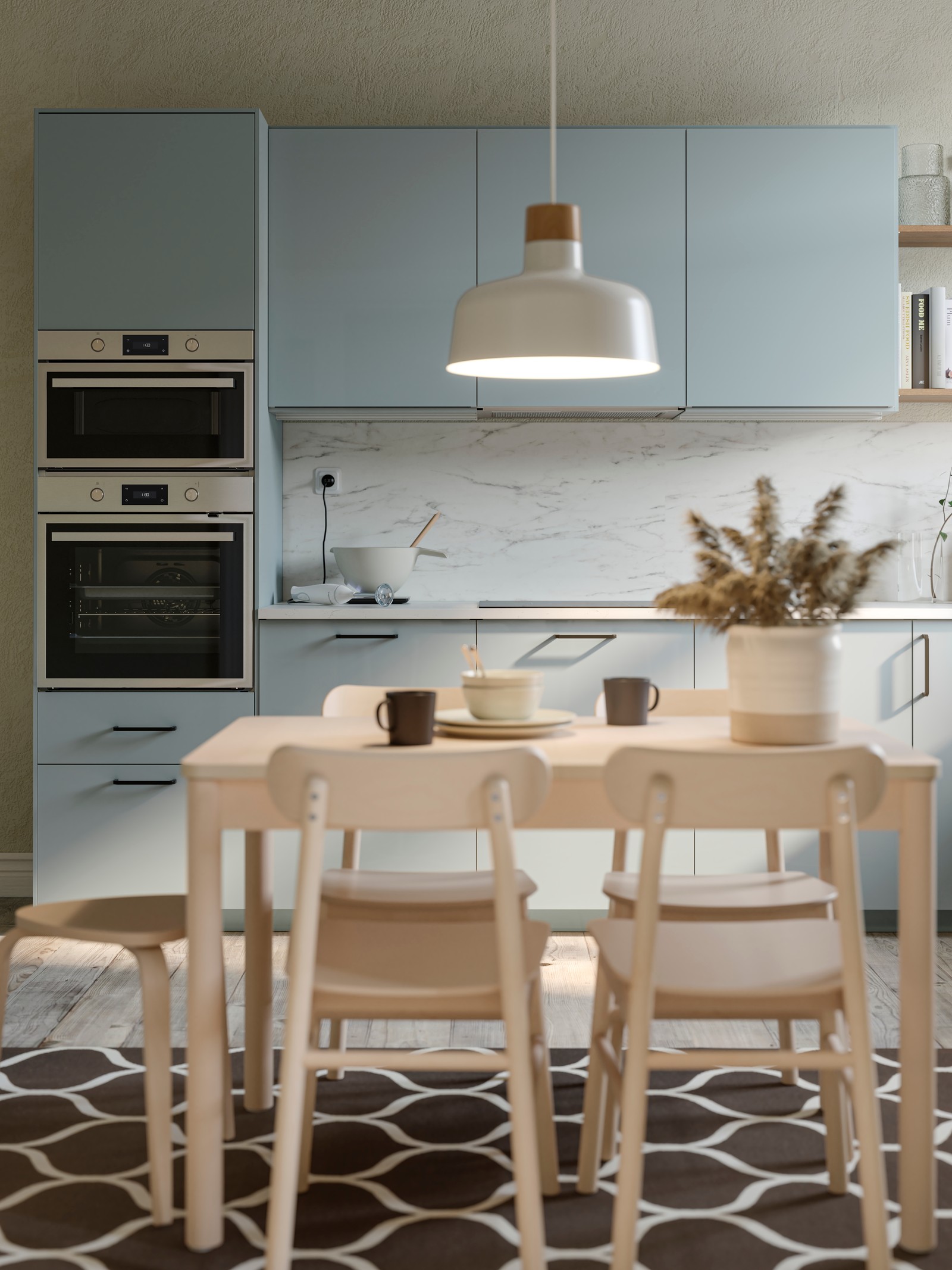 Cuisines METOD finition KALLARP gris bleue IKEA