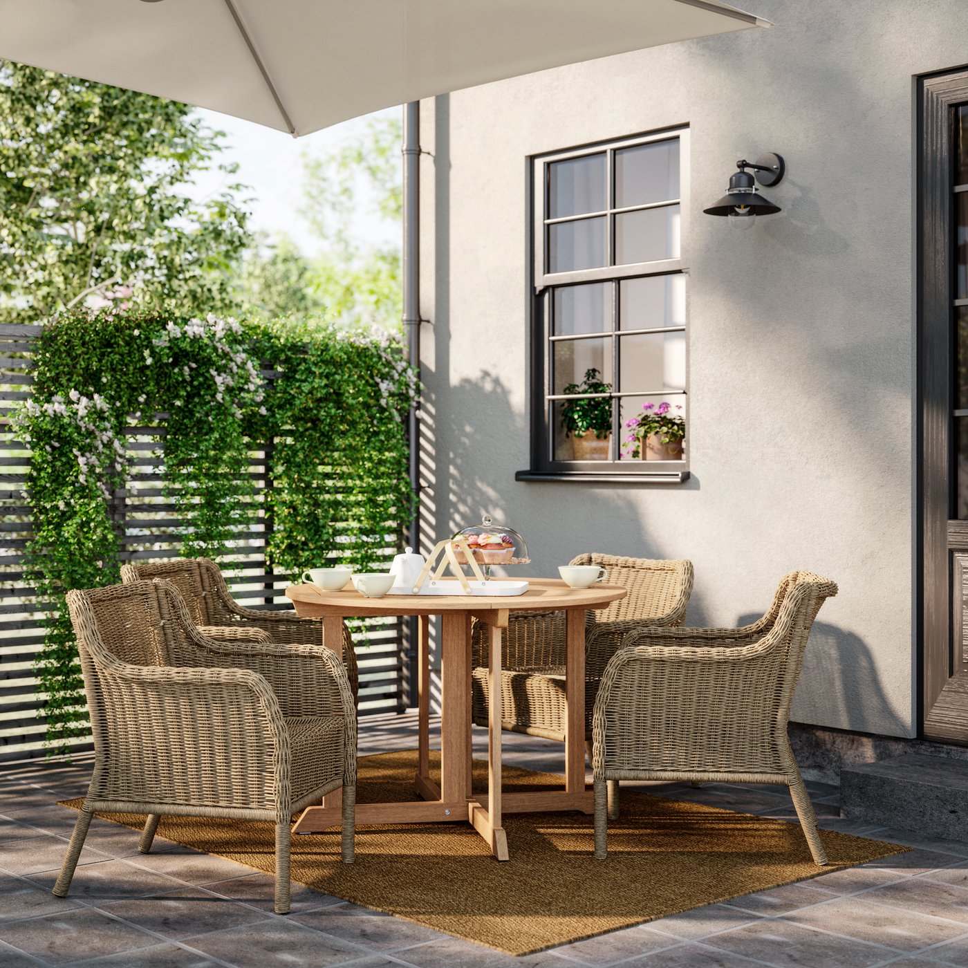 BONDHOLMEN patio set