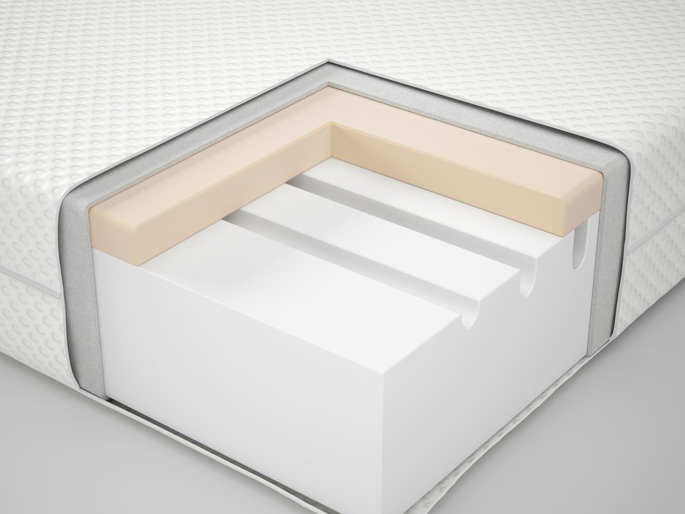 ÅBYGDA Foam mattress, firm/white, 180x200 cm