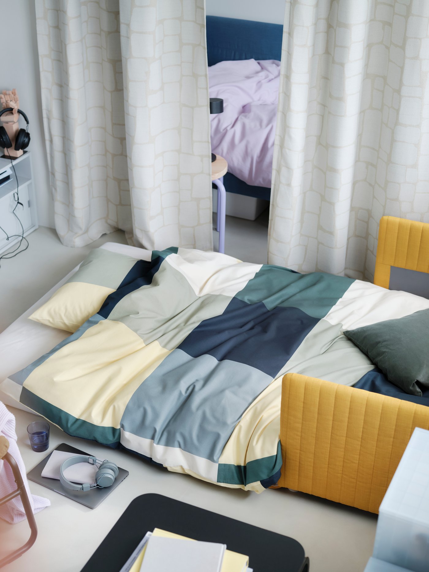 KNAPSTAD クナップスタード マットレストッパー（パッド）, ホワイト