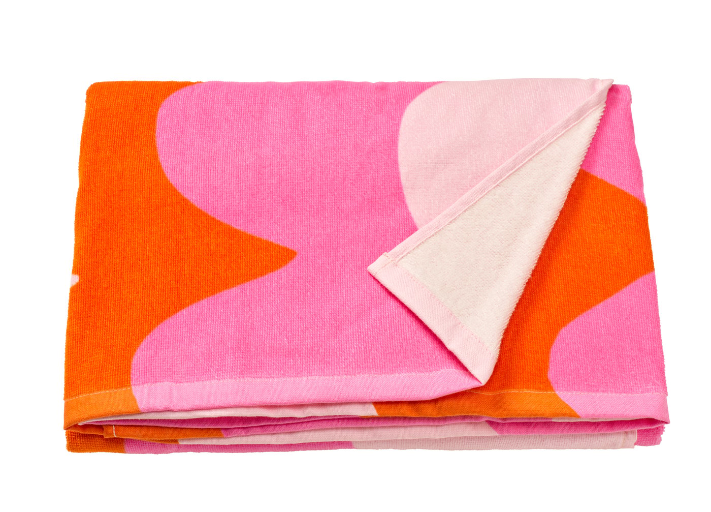 IKEA KONBJÖRNBÄR strandbadlakan, rosa/orange, 100x180 cm