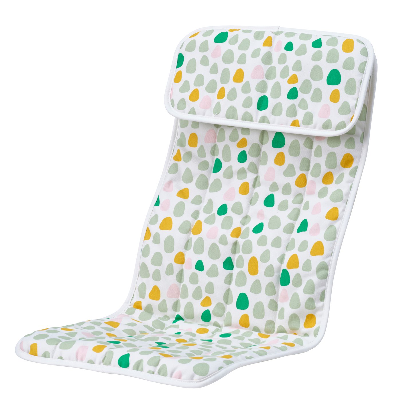 IKEA POÄNG dyna till barnfåtölj, ulvsby/prickmönster