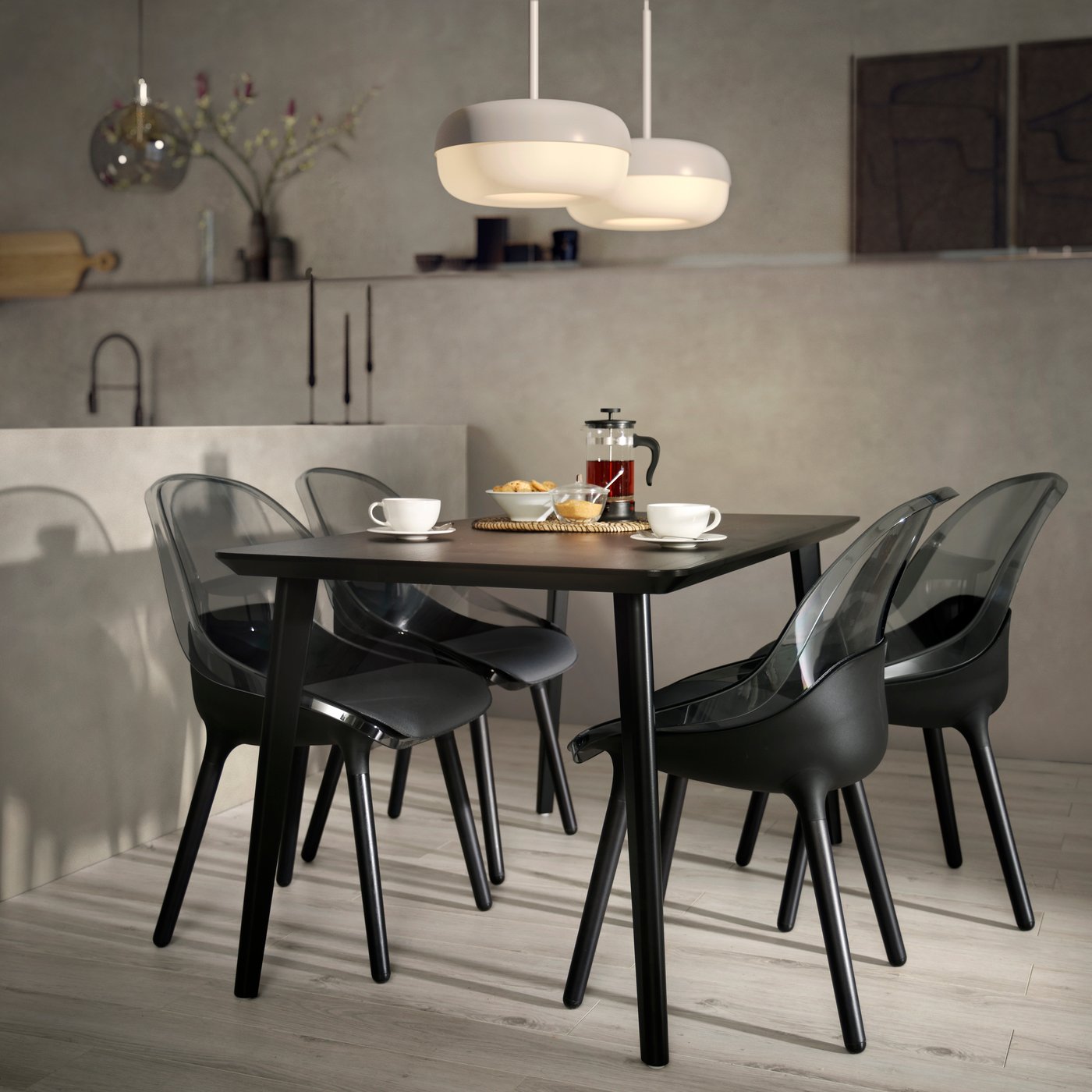 A black BALTSAR chair