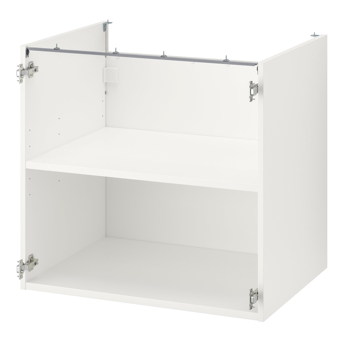 IKEA ENHET bänkskåp m hyllplan, vit, 80x60x75 cm