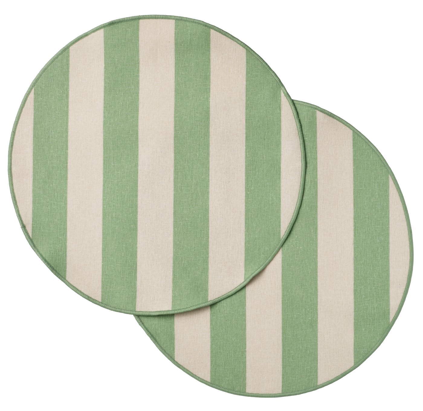 IKEA SMÖRFISK tablett, randig off-white/ljusgrön, 35 cm