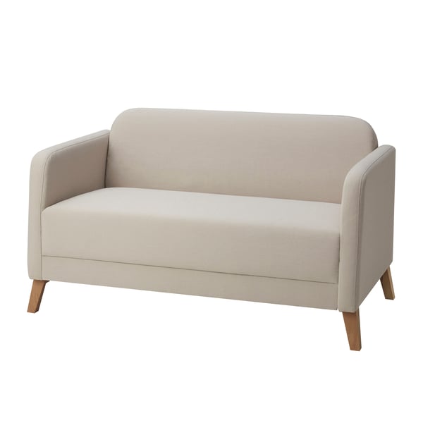 A Vissle beige LINANÄS 2-seat sofa