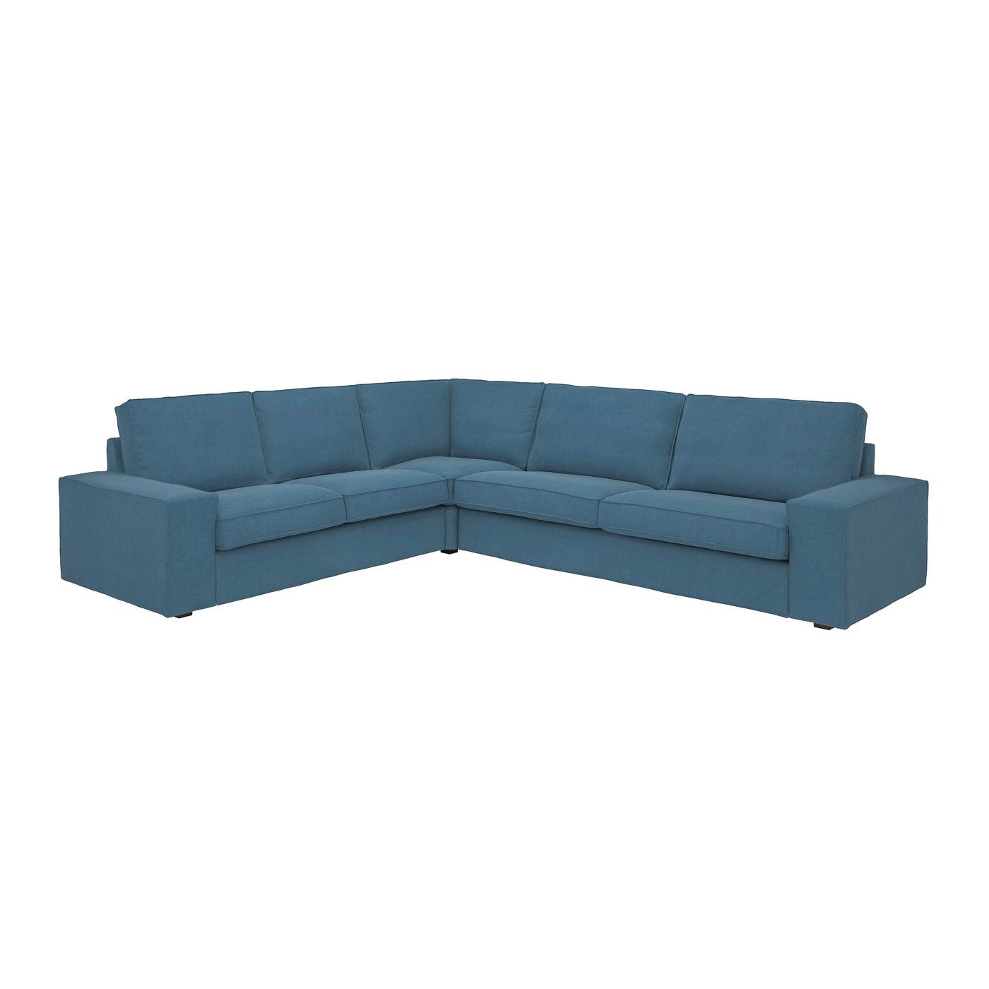 IKEA KIVIK hörnsoffa, 5-sits, tallmyra blå