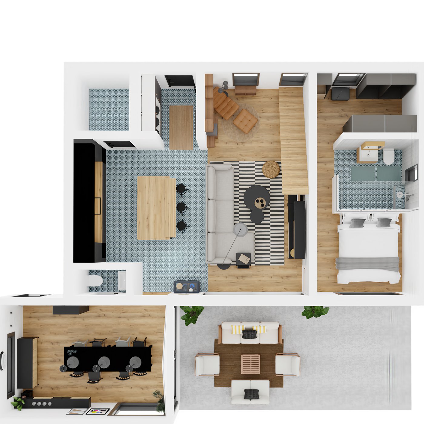 Tloris družinske hiše