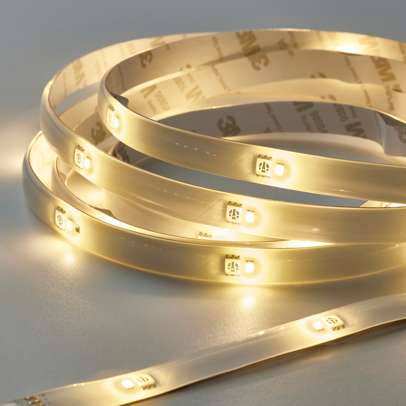 A smart wireless dimmable/colour and white spectrum ORMANÄS LED lighting strip