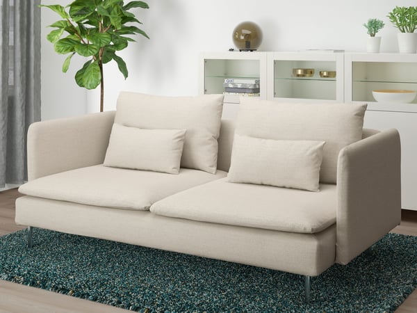 A Gunnared beige SÖDERHAMN 3-seat sofa