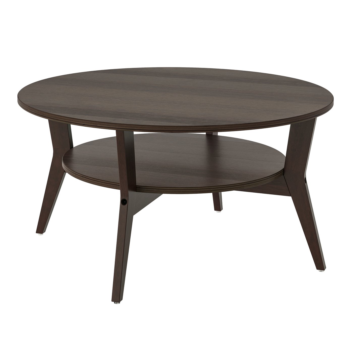 IKEA JAKOBSFORS soffbord, mörkbrun betsad ekfaner, 80 cm