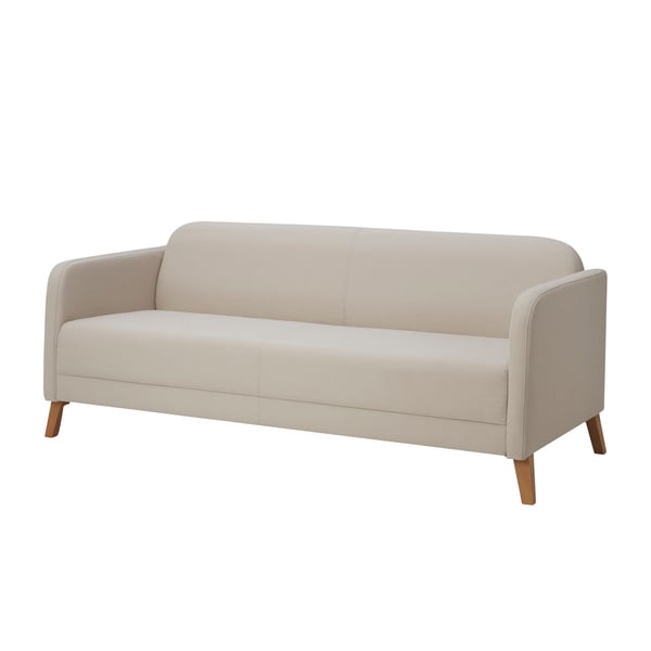 A Vissle beige LINANÄS 3-seat sofa
