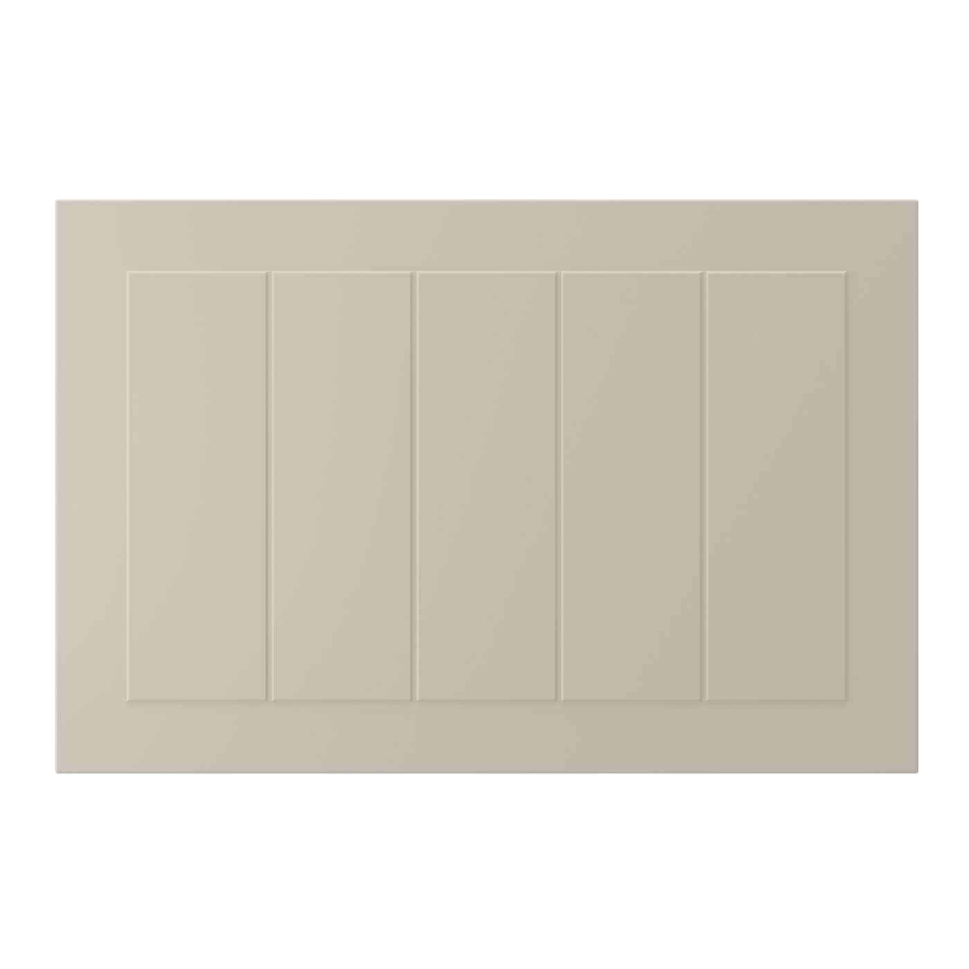 A beige STENSUND drawer front