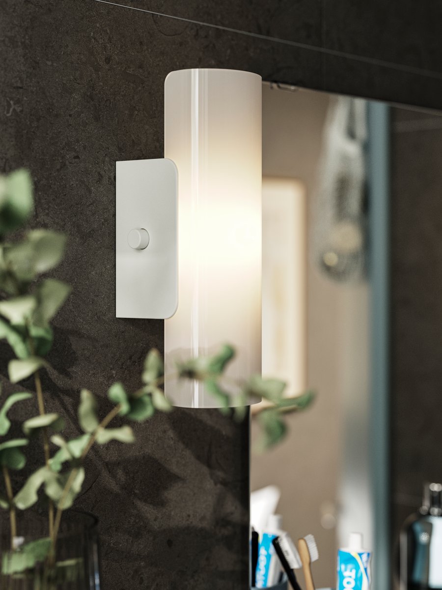 Unwind in a soothing small bathroom - IKEA