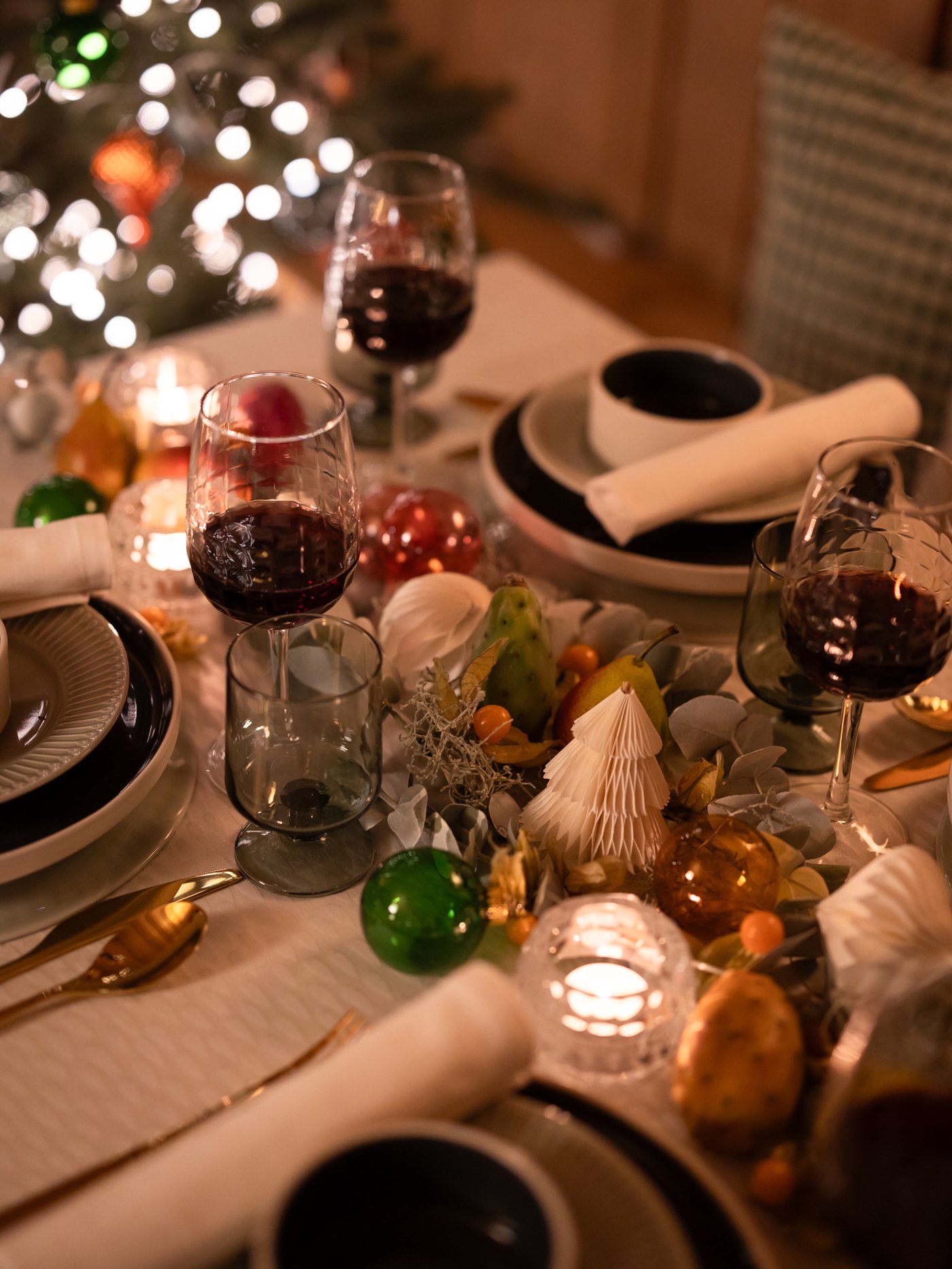 Centro de mesa para decoración mesa fin de año