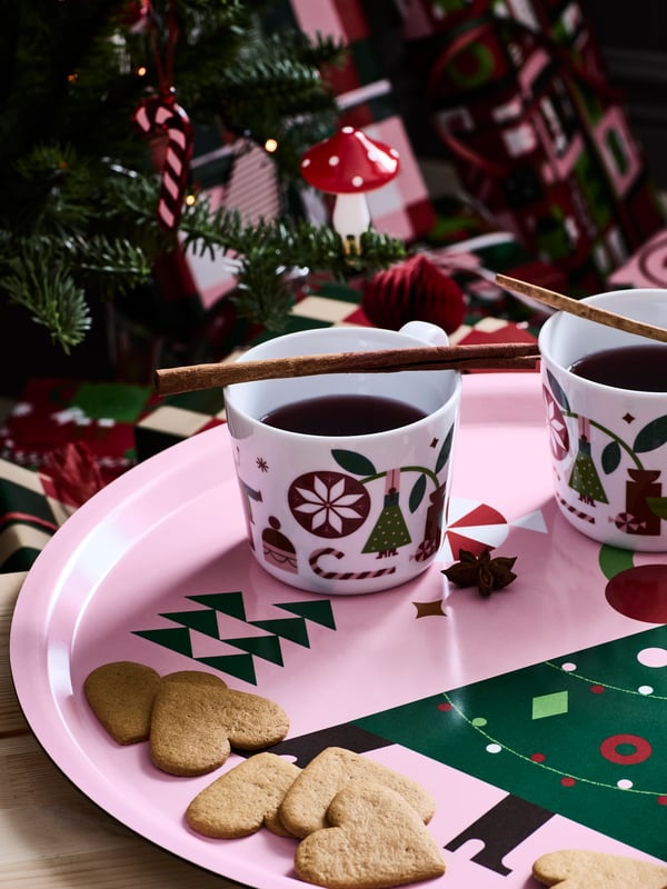 A pink VINTERFINT tray