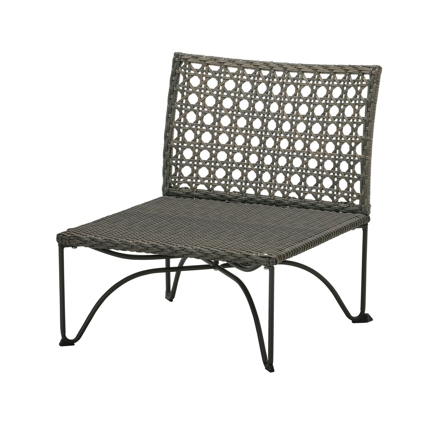 IKEA JUTHOLMEN 1-sits sektion, utomhus, mörk gråbrun
