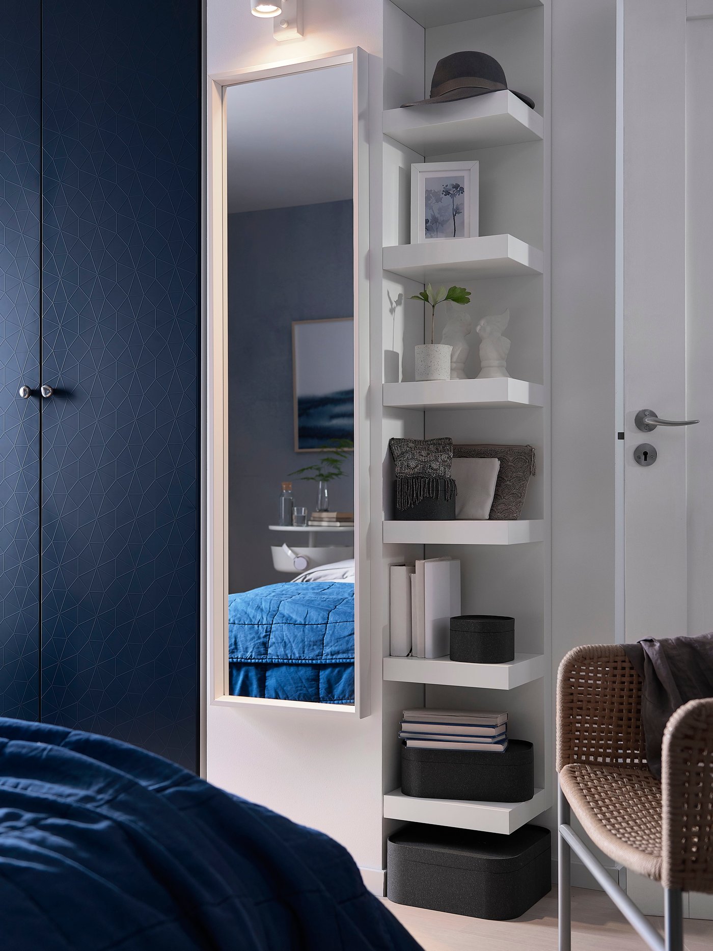 A white NISSEDAL mirror