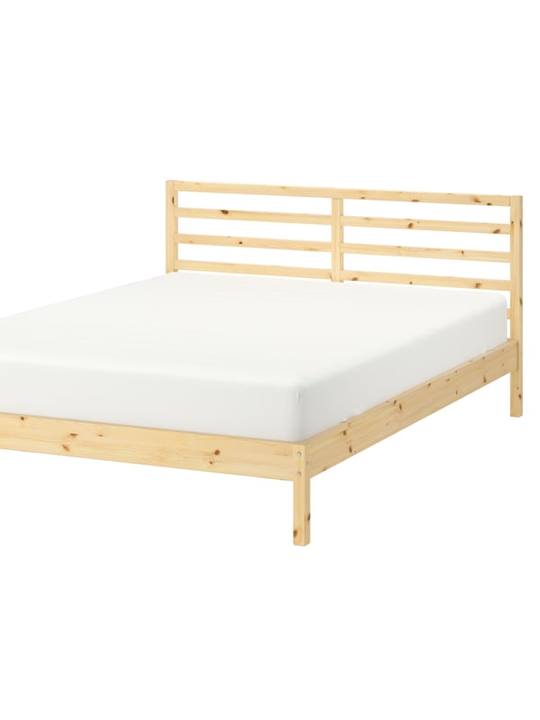 A pine TARVA bed frame