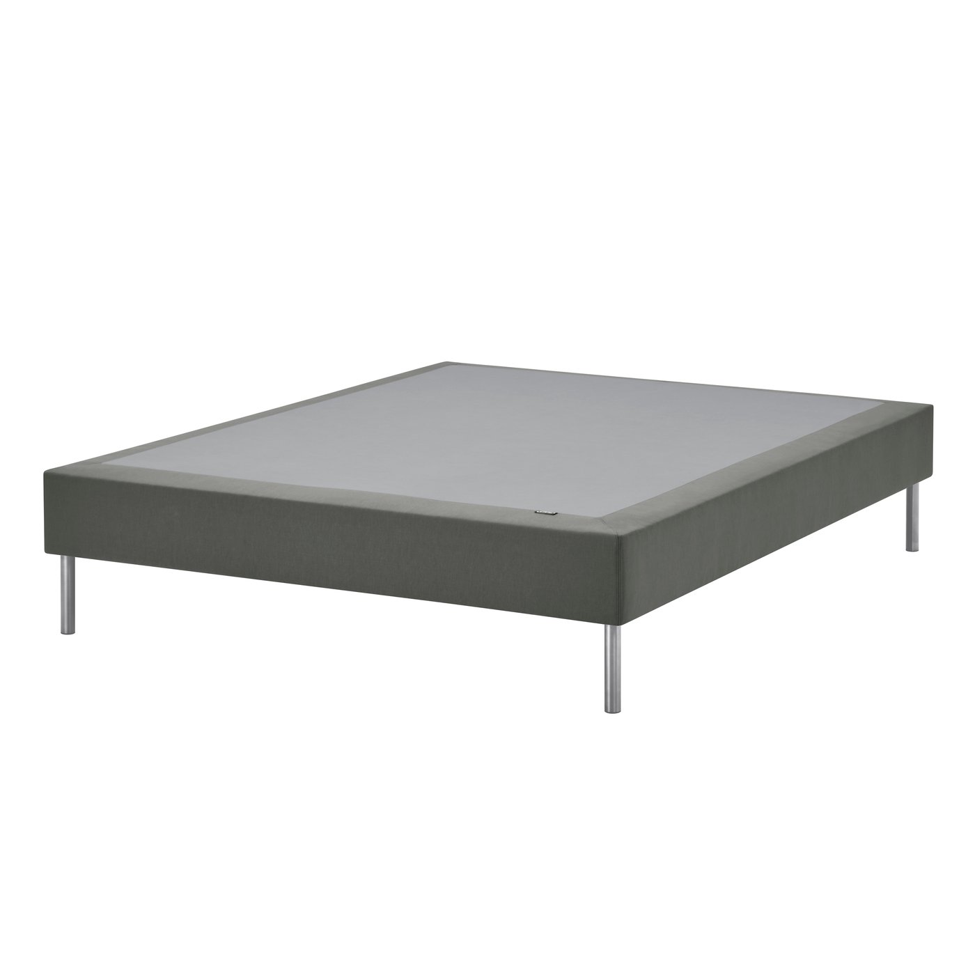 IKEA LYNGÖR resårmadrassbotten med ben, mörkgrå, 160x200 cm