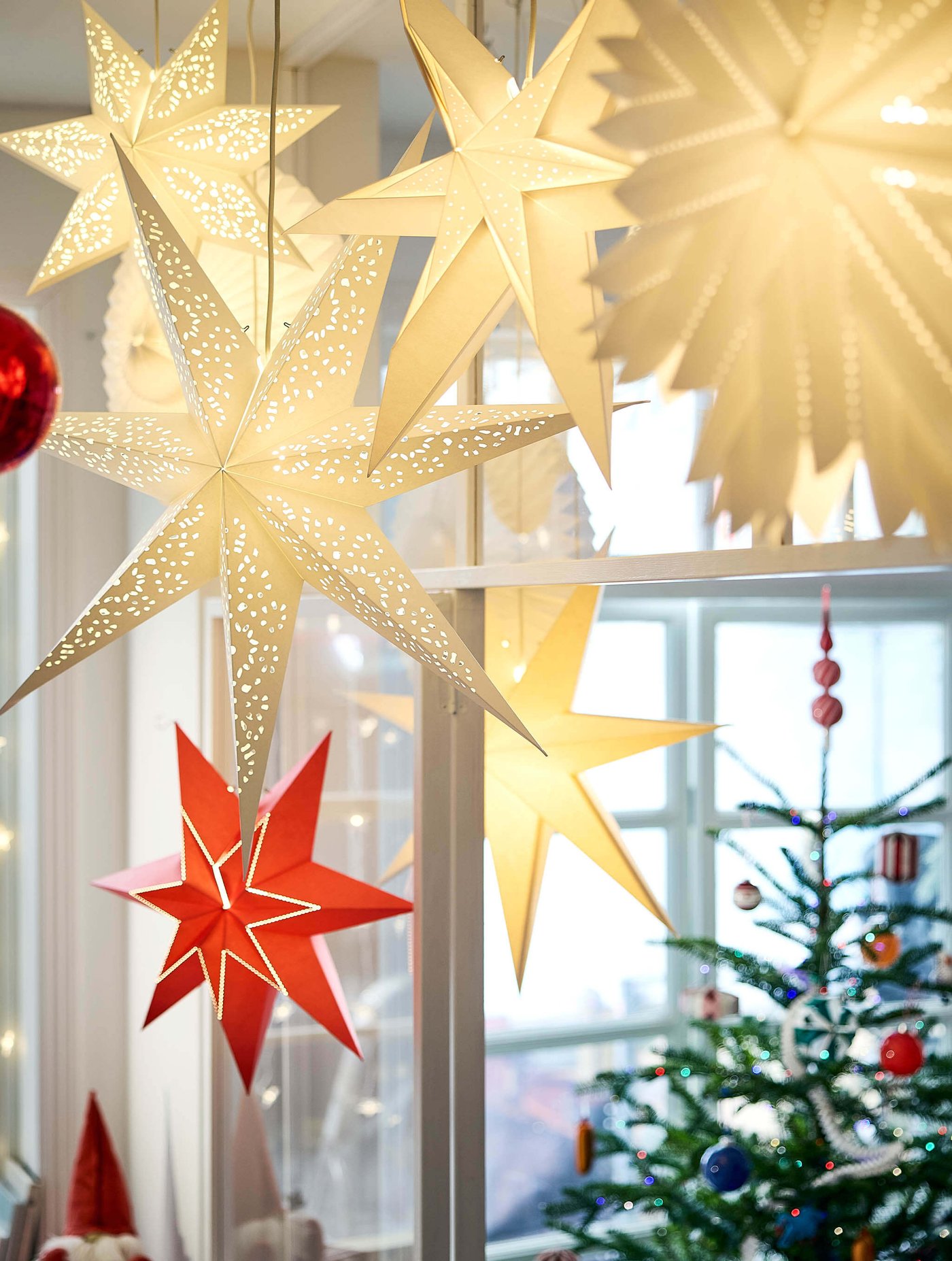 Paper star lanterns