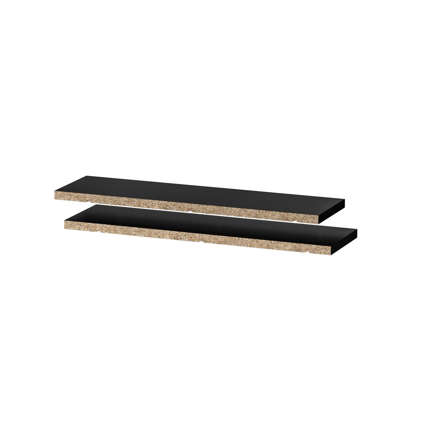 IKEA UTRUSTA hyllplan, svartgrå, 20x60 cm