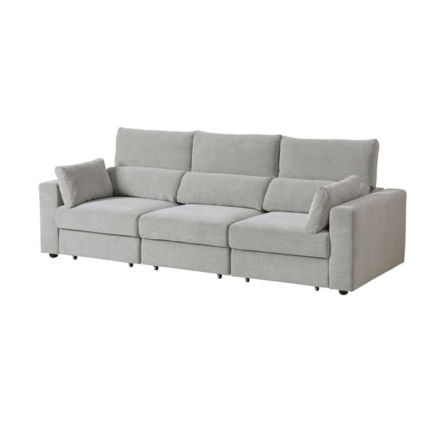 A Tallmyra white/black ESKILSTUNA 3-seat sofa in the NA