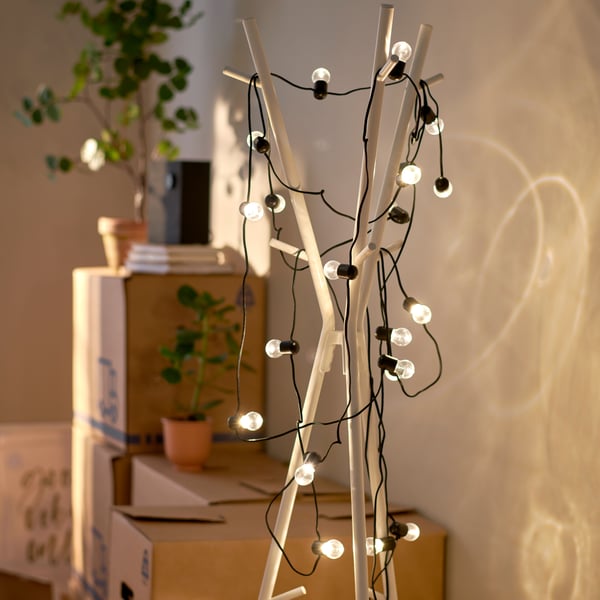 A white EKRAR hat and coat stand